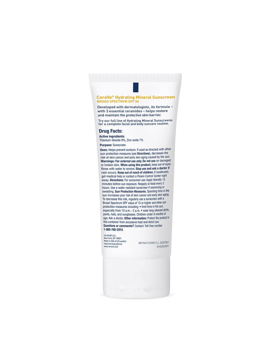 Hydrating Mineral Sunscreen Broad Spectrum SPF 50